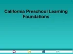 California Preschool Learning Foundations - slide 1
