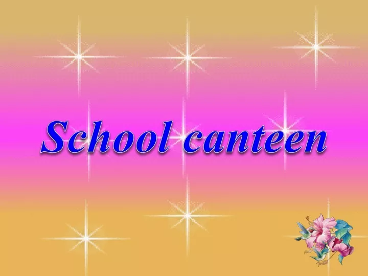 school canteen