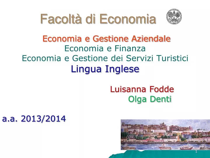 facolt di economia