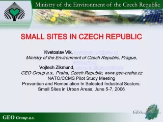 SMALL SITES IN CZECH REPUBLIC
