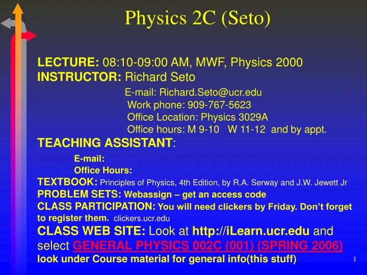 physics 2c seto