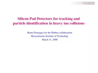 Silicon Pad Detectors for tracking and particle identification in heavy ion collisions