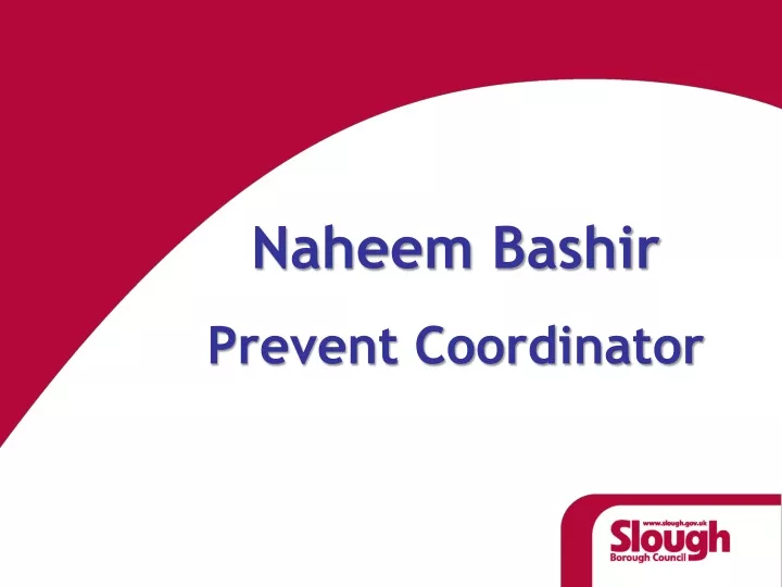 naheem bashir prevent coordinator