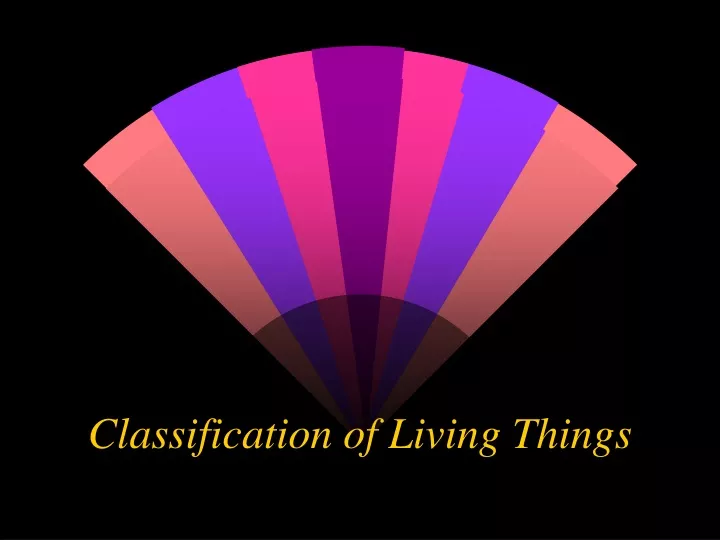 classification of living things