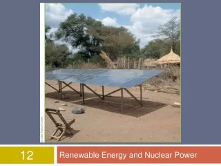 Renewable Energy and Nuclear Power