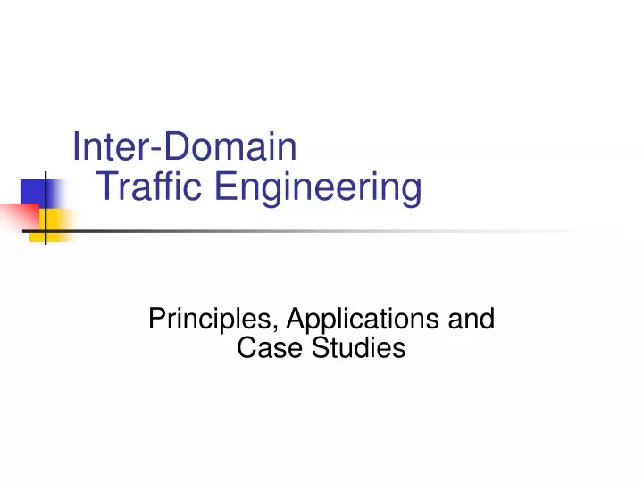 inter domain traffic engineering