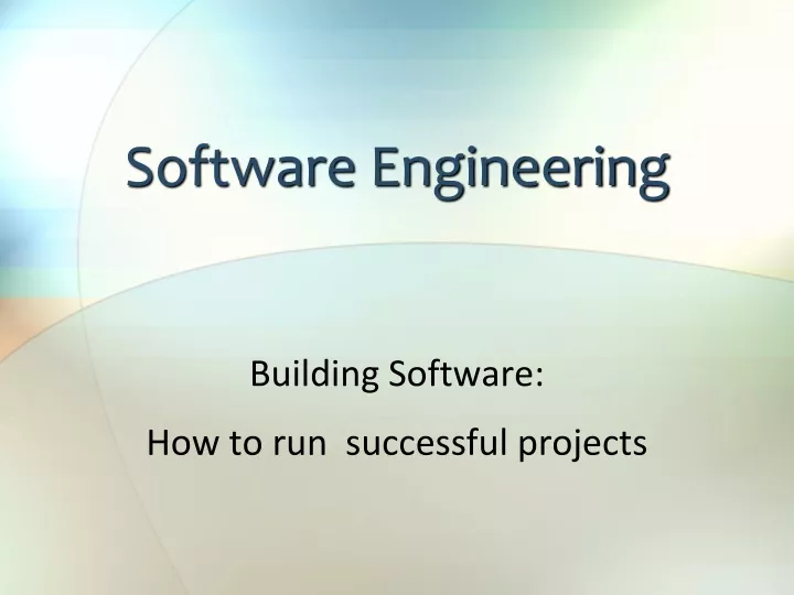 software engineering