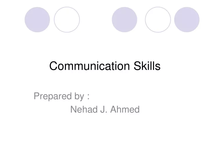 communication skills