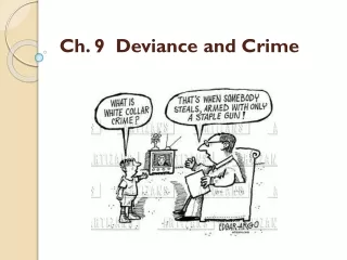 Ch. 9  Deviance and Crime