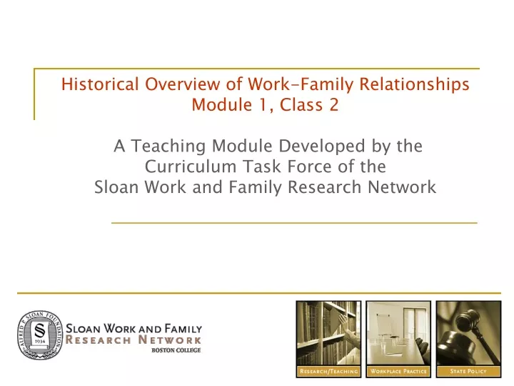 historical overview of work family relationships