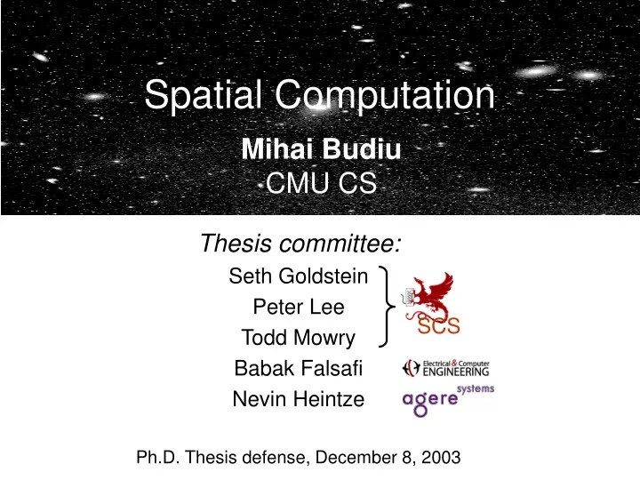 spatial computation