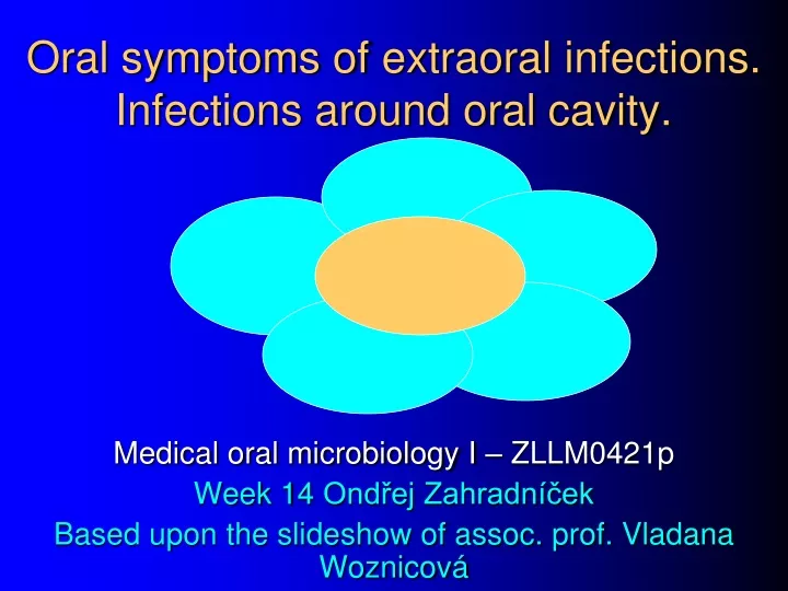 oral symptoms of extraoral infections infections around oral cavity