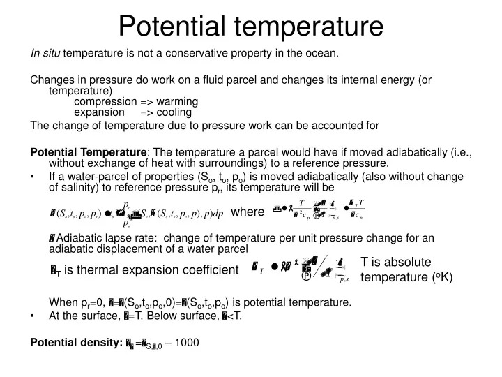 potential temperature