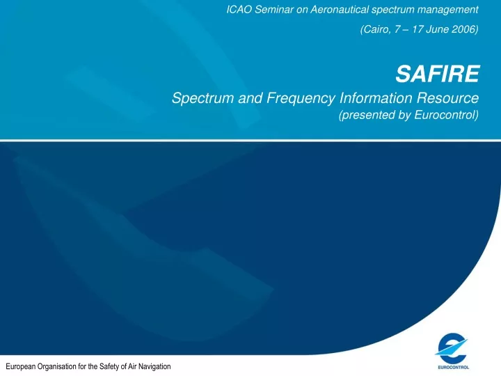 icao seminar on aeronautical spectrum management