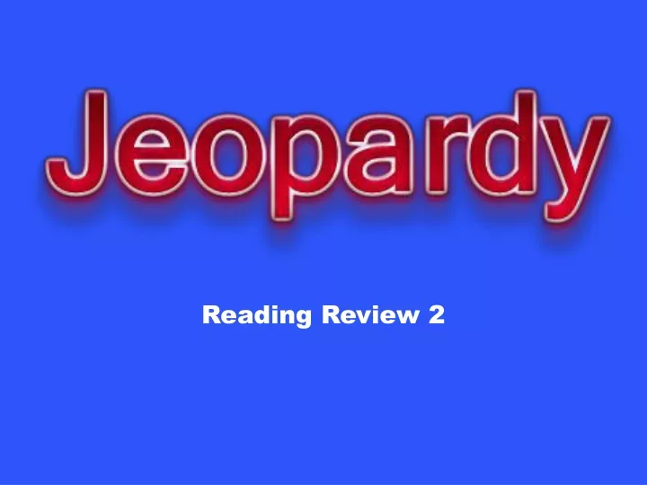 reading review 2