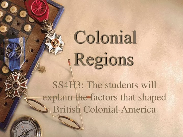 colonial regions