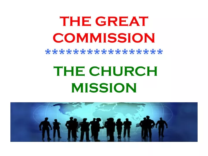 the great commission the church mission