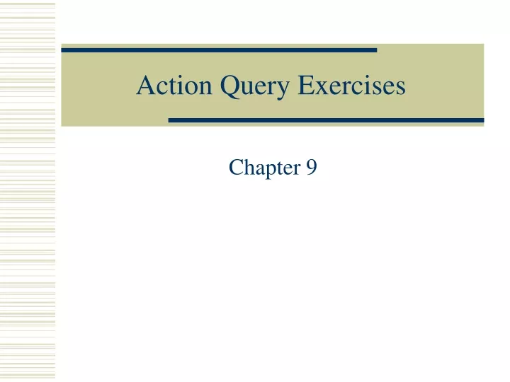 action query exercises