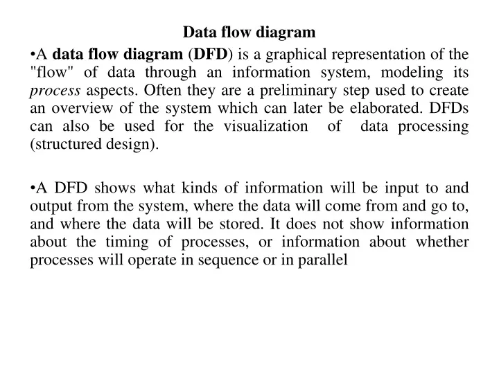 data flow diagram a data flow diagram