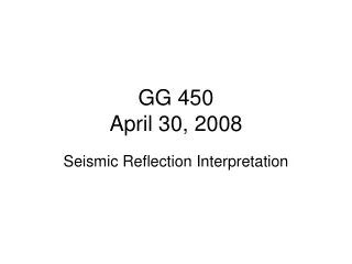 GG 450  April 30, 2008