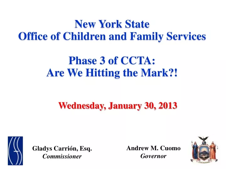 new york state office of children and family services phase 3 of ccta are we hitting the mark