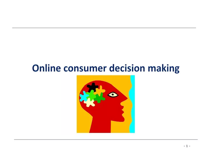 online consumer decision making