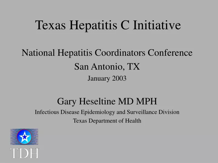 texas hepatitis c initiative