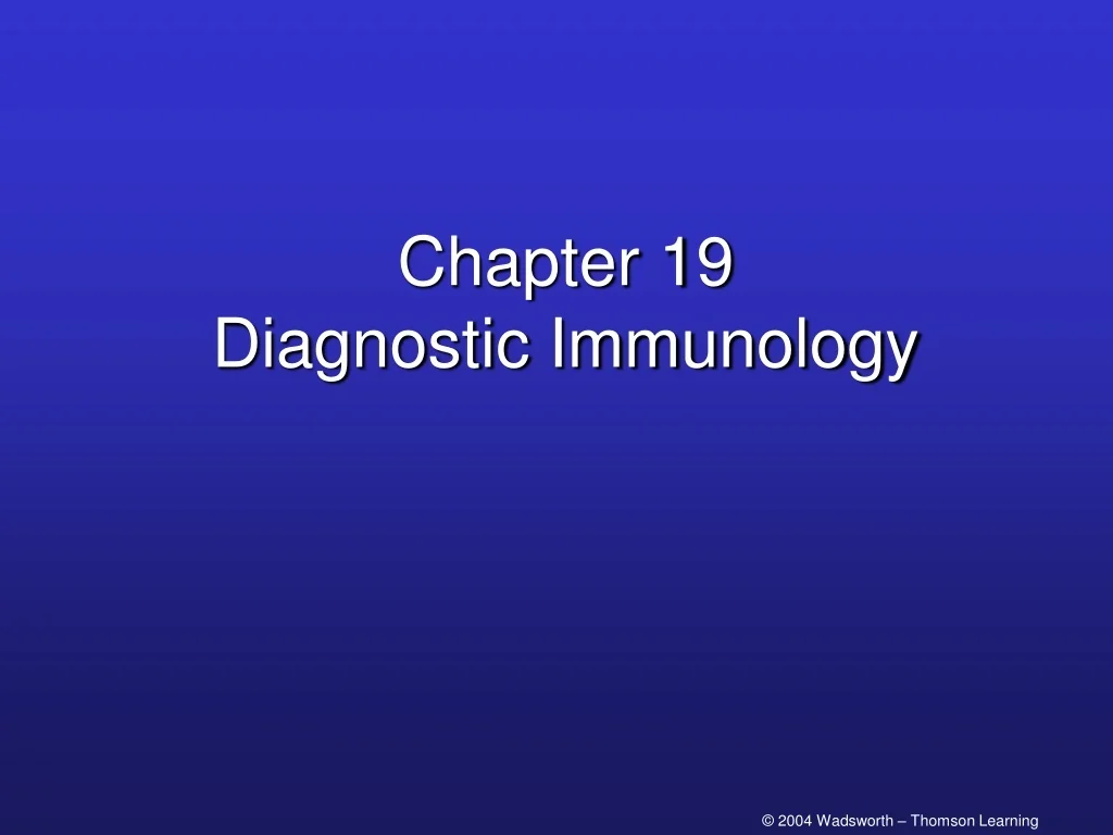 PPT - Understanding Diagnostic Immunology Techniques PowerPoint ...