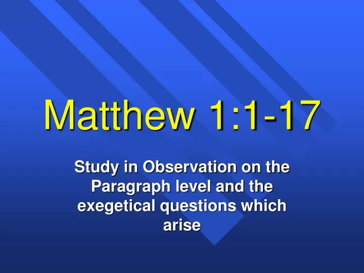 matthew 1 1 17