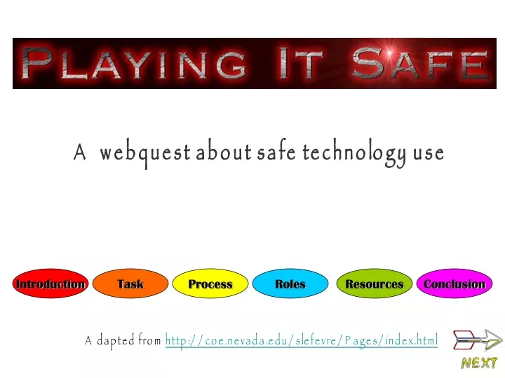 a webquest about safe technology use