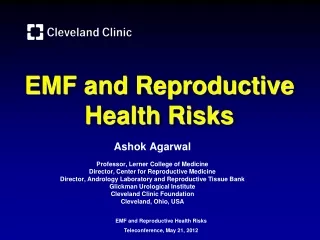 EMF and Reproductive Health Risks