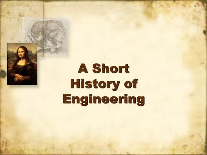 a short history of engineering