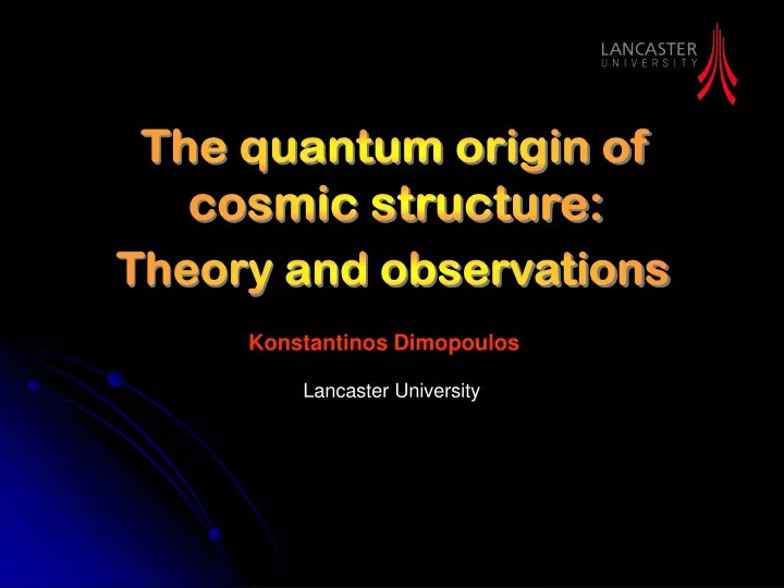 the quantum origin of