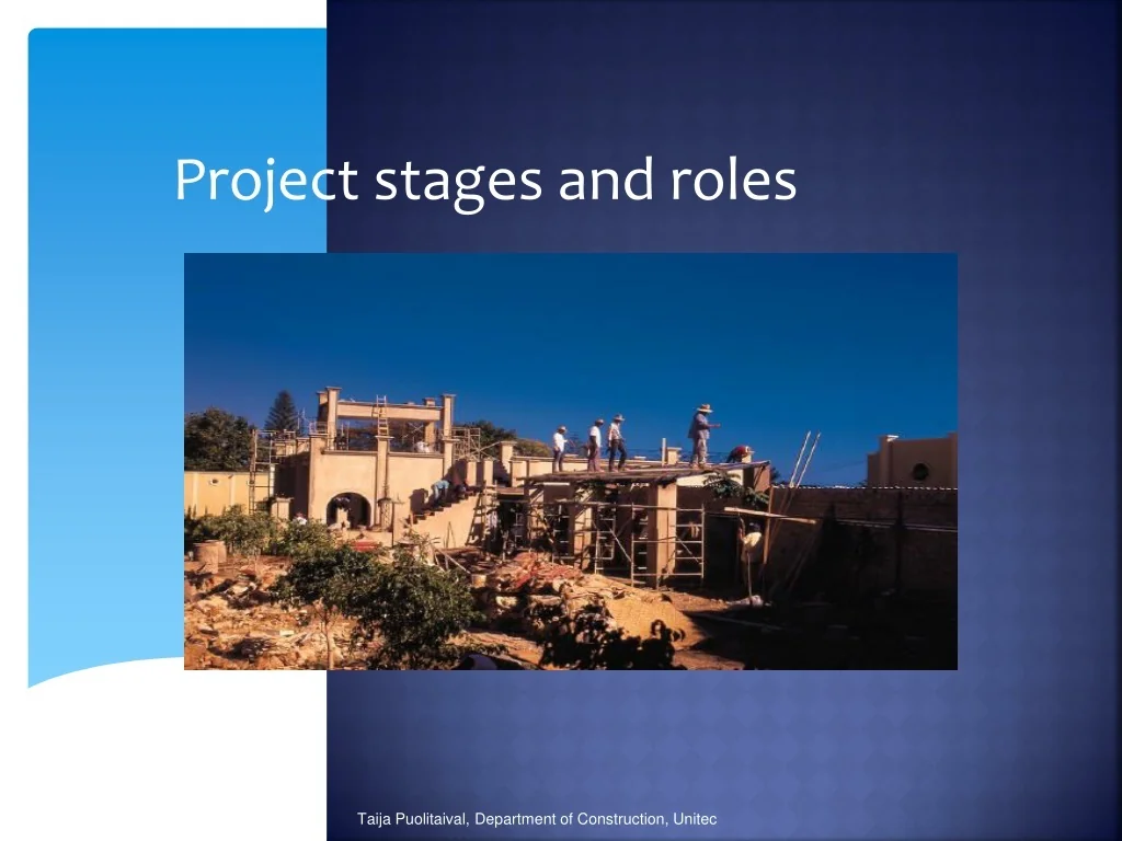 PPT - Project stages and roles PowerPoint Presentation, free download ...