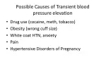 Transient Blood Pressure Elevation Causes During Pregnancy - slide 1