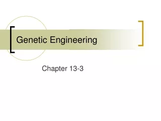 Genetic Engineering