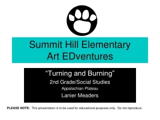 Summit Hill Elementary Art EDventures