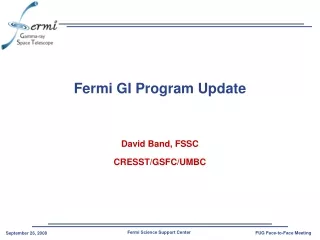 Fermi GI Program Update