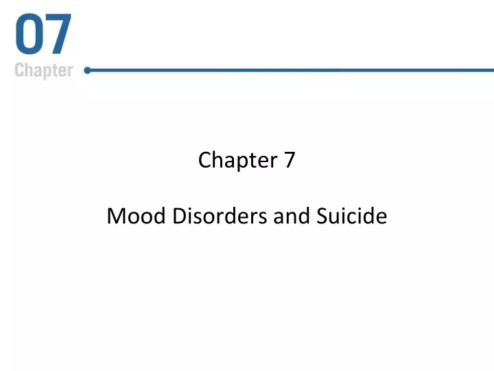 chapter 7 mood disorders and suicide
