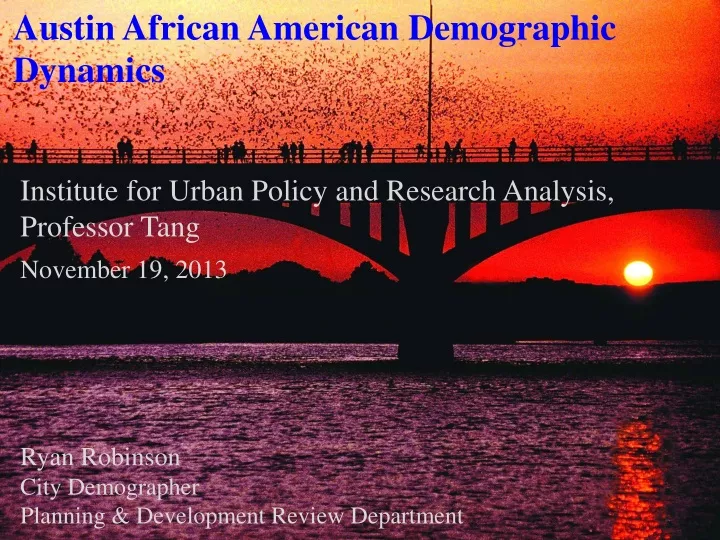 austin african american demographic dynamics