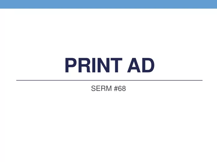 print ad