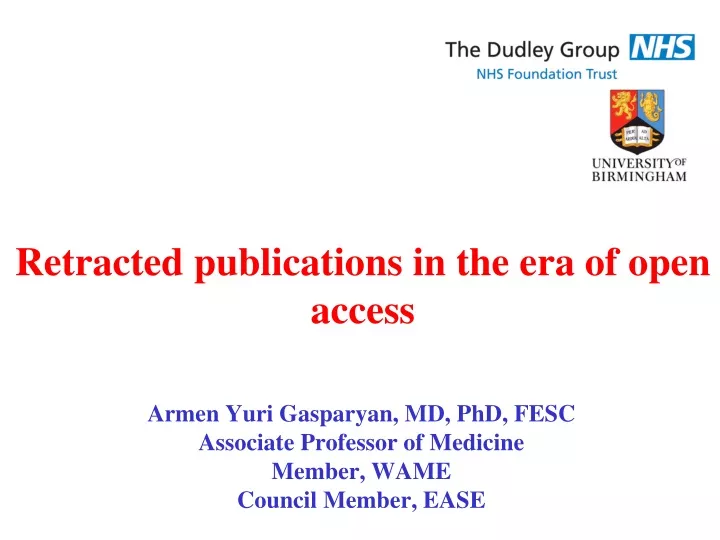 retracted publications in the era of open access