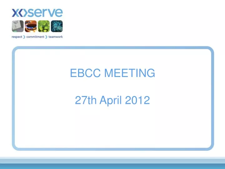 ebcc meeting 27th april 2012