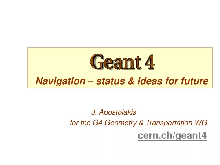 navigation status ideas for future