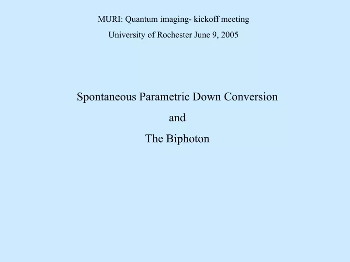 muri quantum imaging kickoff meeting university