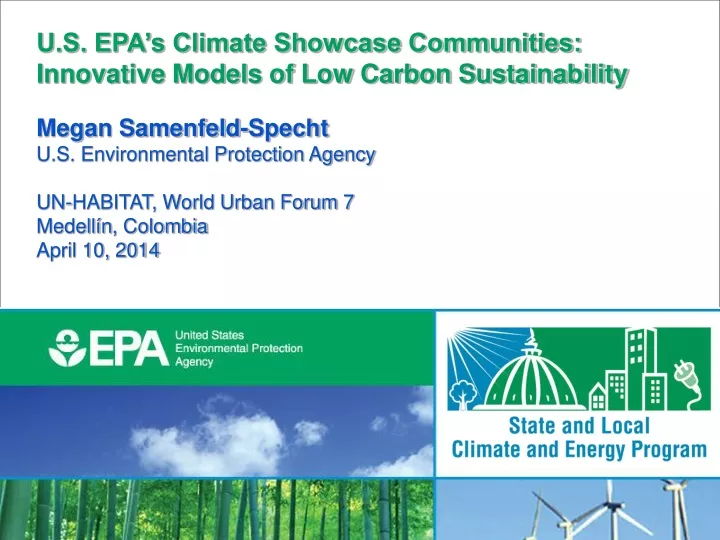 u s epa s climate showcase communities innovative