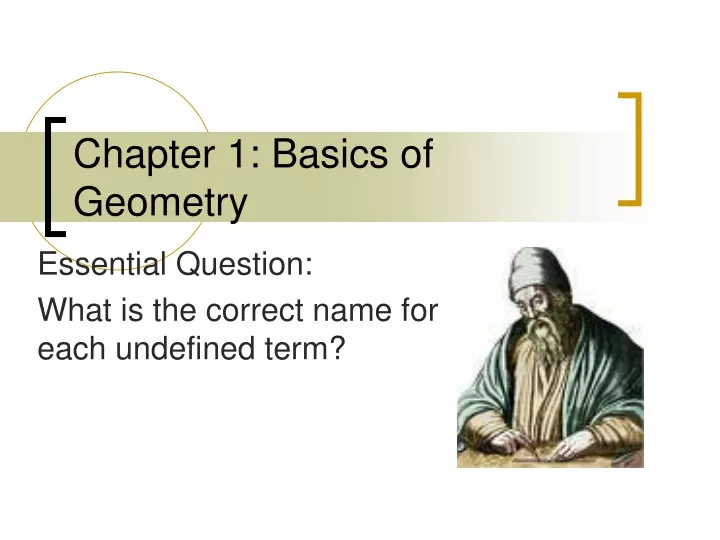 chapter 1 basics of geometry