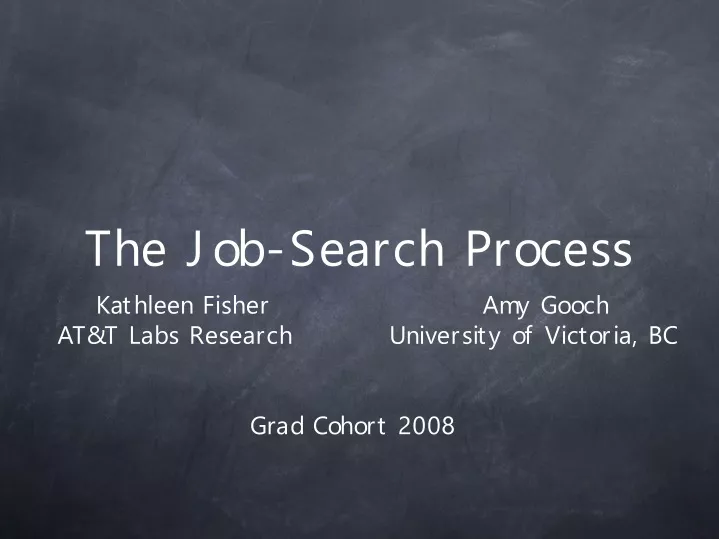 the job search process