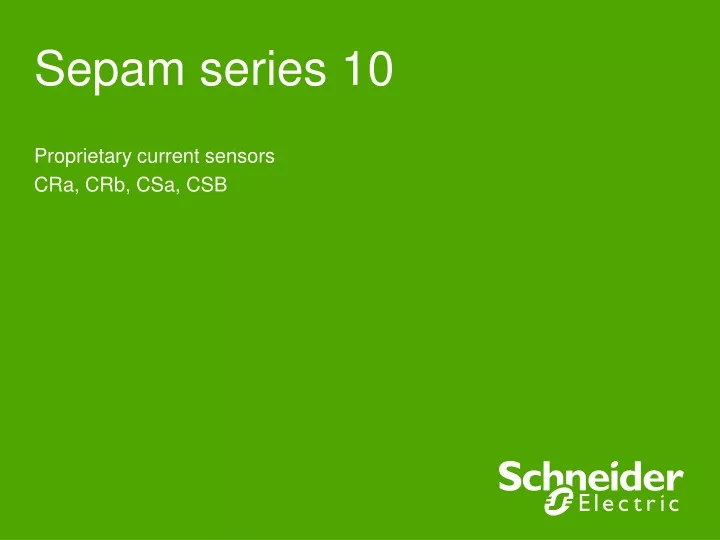 sepam series 10