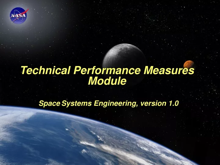 technical performance measures module space